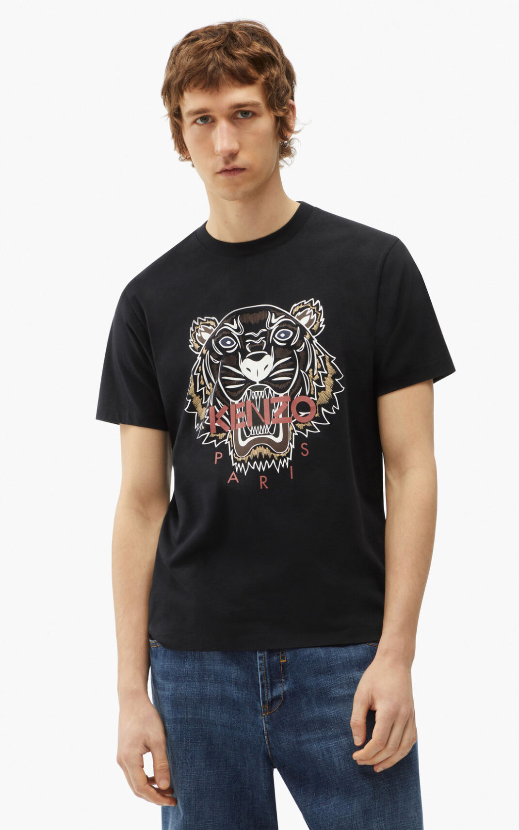 Camiseta Kenzo Tiger Masculino - Pretas | 104SVNXHW